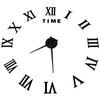 DIY Wall Clock Roman Numerals Frameless Mirror Surface Wall Clock