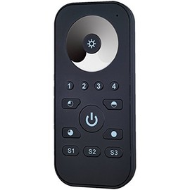iluminize Wireless remote control: control white LEDs, 4 zones, 3 scenes, no universal device: wireless controller is required (for white LEDs)