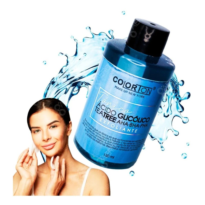 Tónico Facial Exfoliante Ácido Glicólico Colorton Mentolado 150ml