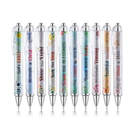 Mr. Pen- Christian Pen Set, 10 Pack, Floral Serenity, Black Ink, Bible Verse Pens for Women, No Bleed Through, Ballpoint, Inspirational