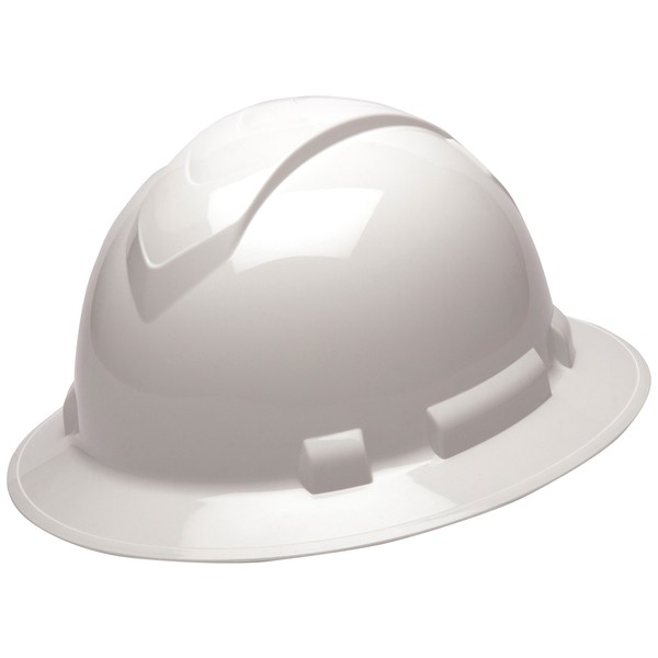 Pyramex - HP54110 Ridgeline Full Brim Hard Hat, 4-Point Ratchet Suspension, White