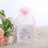 100 Pc Organza Drawstring Gift Bags 5x7 inch Blush Pink