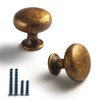 Goo-Ki Antique Brass Zinc Alloy Cabinet Knobs - Single Hole