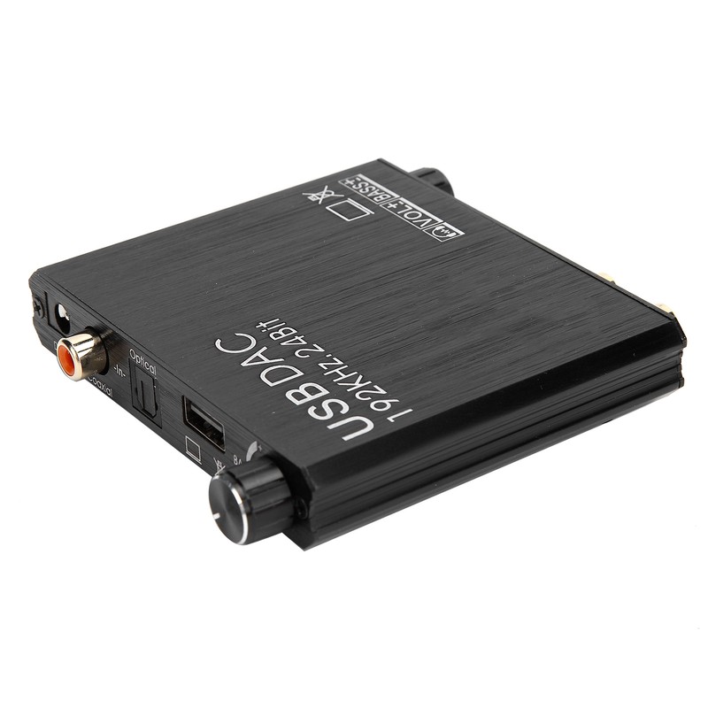 AY107 DAC Converter DigitaltoAnalog Audio Converter RCA 3.5mm Coaxial Optical