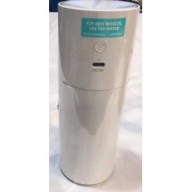 HoMedics Portable USB Ultrasonic Humidifier Travel Size White w/7 Color Lights