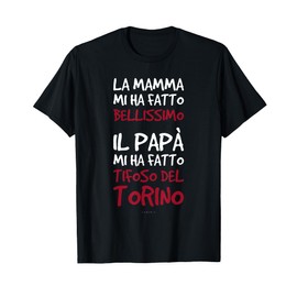 Magliette Uomo Manica Corta Calcio Regalo Tifoso del Torino Maglietta