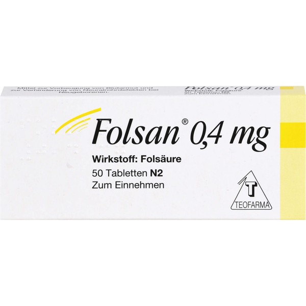 Folsan 0,4 mg Tabletten, 50 pcs. Tablets