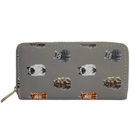 GFM® POPPY PRINT PRS-CT BRA GREY SMALL MODERN WALLET, prs-ct-bra-grey, Modern