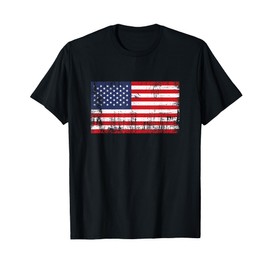 USA Flag American Flag Gift US Football Fan T-Shirt