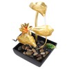 Tabletop Waterfall Fountain 3 Tier Lotus Leaf LED Light Circulating