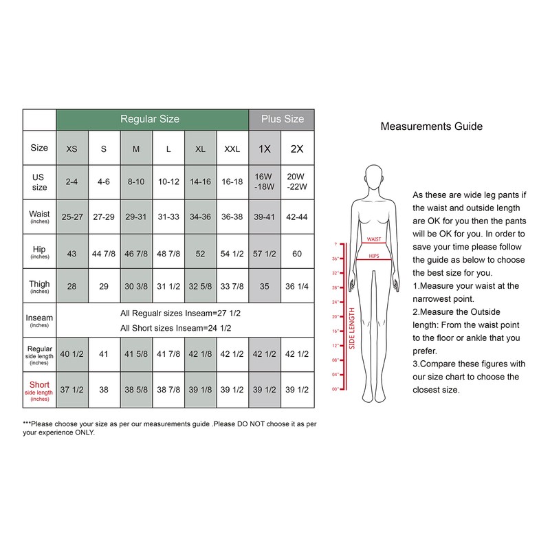 Tronjori Women High Waist Casual Wide Leg Long Palazzo Pants