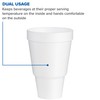 DART 32 oz Pedestal Insulated Foam Hot/Cold Cup, 32AJ32 (500