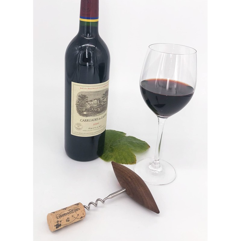 KokosnussEisen® - Premium Corkscrew - Polished Stainless Steel - Wooden