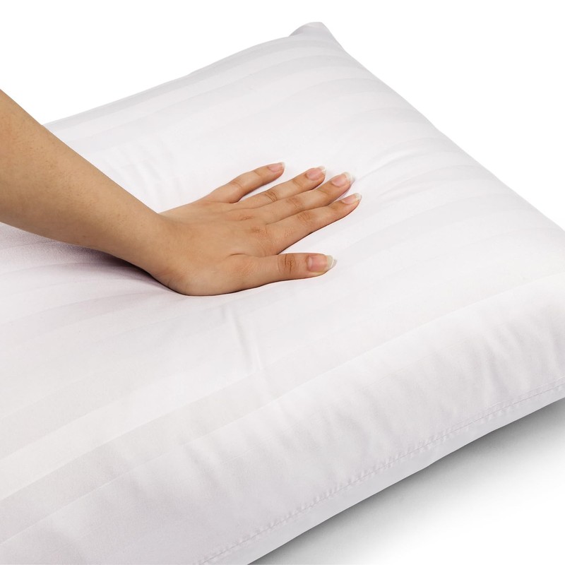 Moonlight Bedding Pillow cases 2 pack - White Stripe 50x75cm