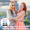 GlasFlength Women's Retro Rectangular Sunglasses for Men and Women, Colourful,