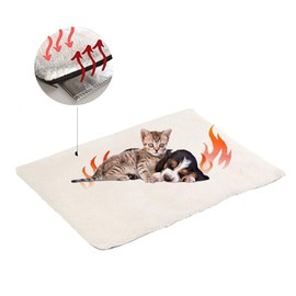Milai Electric Blanket for Cats and Dogs, Self-Healing Blanket for Pets, Heating Mat for Cats and Dogs, No Electricity and Bacteria, Environmentally Friendly, 60 x 45 cm