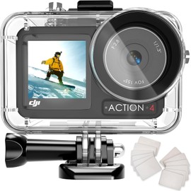 Zarmanuae 50M/164FT Waterproof Housing Case for DJI Osmo Action 5 Action 4 Action 3 with Anti-Fog Underwater Housing Shell, Protective Underwater Dive Housing Case Shell with Bracket Accessories