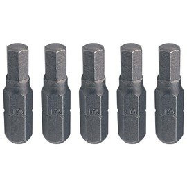 KS Tools 1/4 Inch Classic Bit Hexagon Socket, 25 mm, 6 mm, Pack of 5