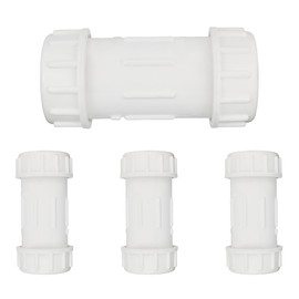 (Pack of 4) EFIELD 2-1/2-Inch PVC Compression Coupling, Schedule 40, Quick Connecting Piping and Repairs of PVC Pipe