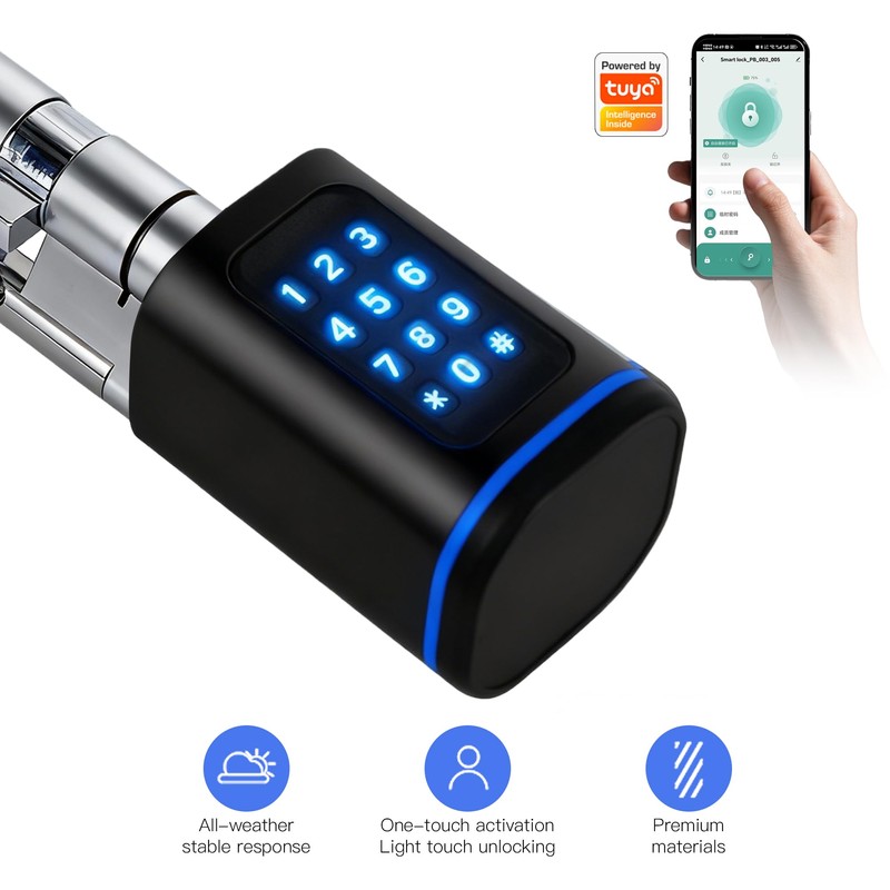 Smart Door Lock, Euro Door Smart Cylinder Lock, Electronic Locks