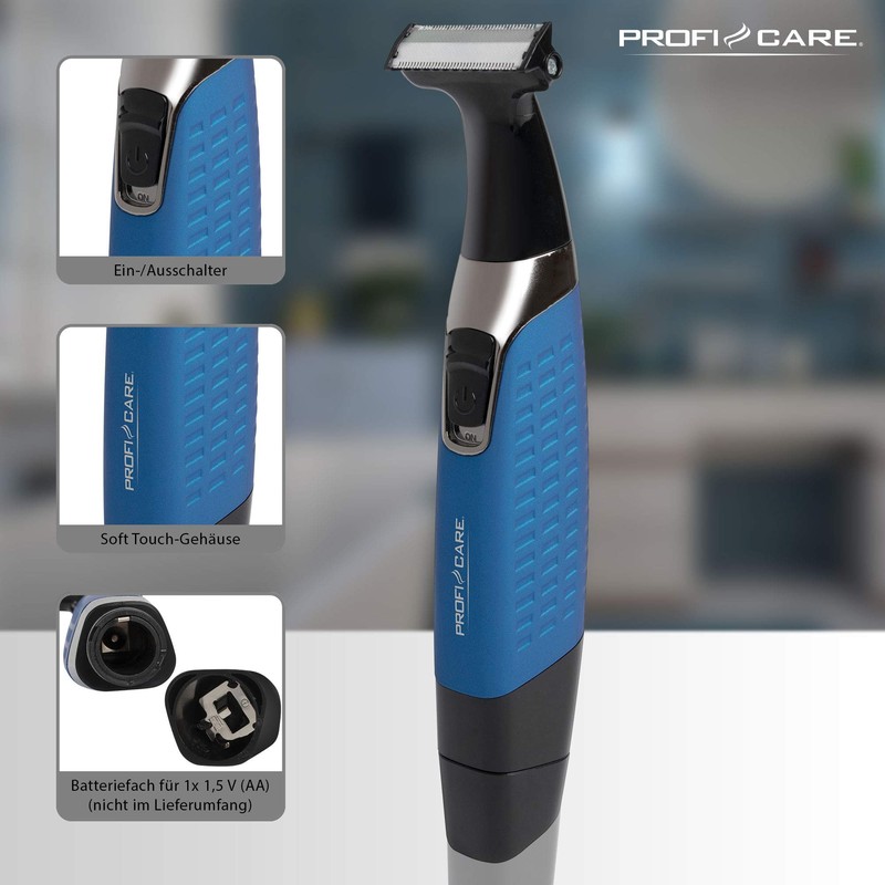 ProfiCare 330740 Profi Care PC-BHT 3074 Detail Trimmer Blue, Black