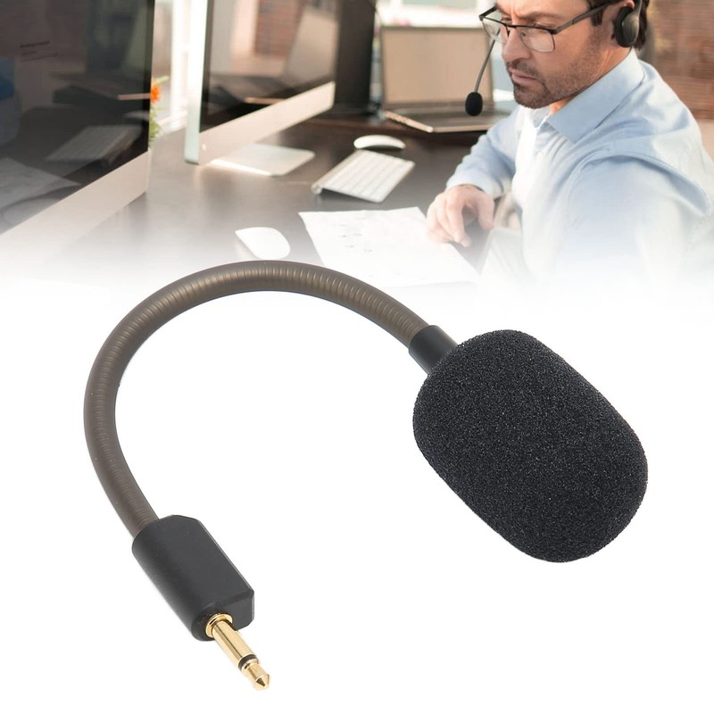 3.5mm Jack Replacement Microphone, Noise Cancelling Microphone Boom, Game Headset