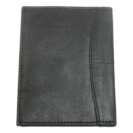 Green Wellies Leather Bus & Train Pass Wallet & ID Holder in Black 162