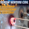 10Pcs Induction Heater Coil Kit, Screw Descaling Coils with 10