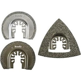KWB 708600 Multi-Tool Set for Tile and Mortar Repair 3-Piece