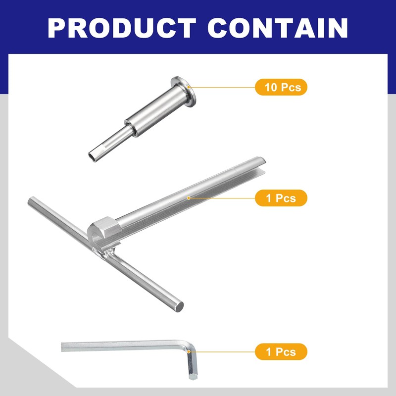 sourcing map 10 Pack Invisible Cable Railing Kit, T316 Stainless