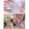 Stiletto Nail Tips 500 Pieces Half Cover Without C Curve