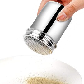 Flour Flour Bottle, Powder Can, Condiment, Seasoning Can, Stainless Steel, Powdered Sugar, 2.3 x 3.5 inches (5.9 x 9 cm)