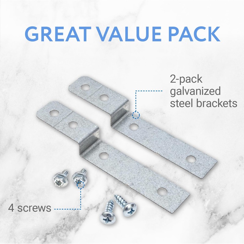 Impresa Dishwasher Side Mount Bracket Kit - Compare to DWBRACKIT1