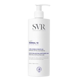 SVR Xerial 10 Lait Loción Corporal Hidratante y Exfoliante para Piel Seca, Áspera o Escamosa  10 Urea Pura, Pantenol y Aquaporinas  Hidratación 48