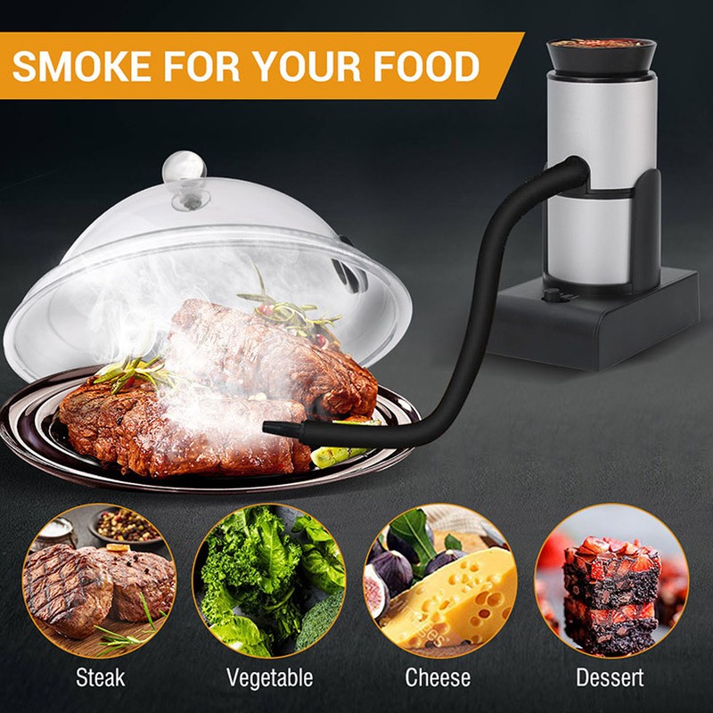 Food Smoker Portable Handheld Food Smoke Infuser for Fish Seafood