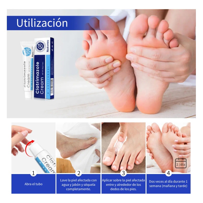 Nekvnro Crema Antifúngica 30g-alivia Infecciones Y Hongos