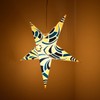 Geometric Paper Star Lantern with 12 Foot Power Cord Included