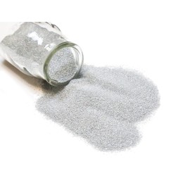 WGV Unity Colored Fine Sand 1 Pound DIY Crafts, Vase Filler, Planter Terrarium Centerpiece Design for Wedding Party Event Home Office Garden Decor, Silver