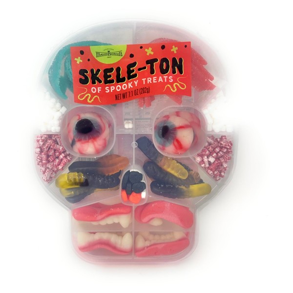 Gummy Candy Halloween Skull Box Skeleton of Spooky Treats 7.1oz