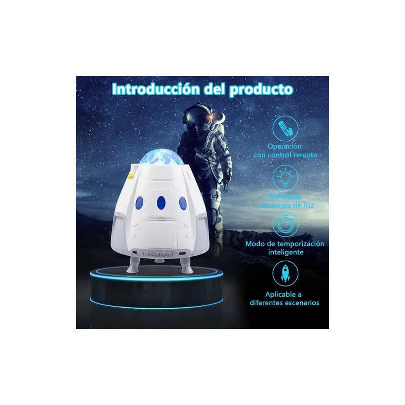 Astronautas Cielo Galaxia Estrellas Proyector Luz De Noche