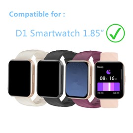 Aemus Screen Protector Compatible for Dakofied D1 Smart Watch 1.85" (6 Pack) Clear TPU Soft Film, Compatible for RUIMEN H1 Smartwatch