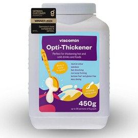 RheinNatur Viscomin Andickpulver 450 g - Andickungspulver für Getränke & Speisen - Verdickungsmittel bei Schluckstörungen - Vegan & geschmacksneutral
