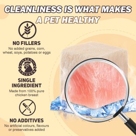 Freeze Dried Chicken,Freeze Dried Chicken Dog Treats Natural No Additives,Single Ingredient,High Protein,Suitable for All Ages Cats and Dogs