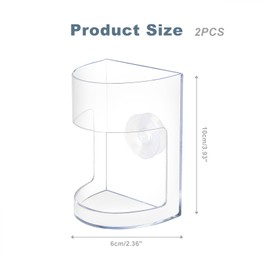 2PC Aquarium Fish Tank Feeder with Suction Cup, Feeding Tube, Tank Divider Supplies, Breeder Box for Aquarium, Round Aquariums & Fish Bowls Accessories