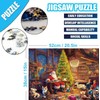 Puzzle 500 Pieces Adult Santa Claus Family 52 x 38