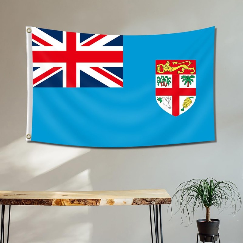 Fly Breeze 3x5 Feet Fiji Flag - Vivid Color and