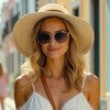 DRESHOW Sun Hats for Women Travel Fedora Foldable Beach Sun