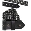 Lowlife of London Men's Triple S Belt, Black Snakeskin, 34cm