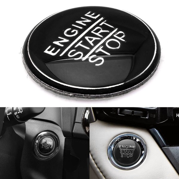 Xotic Tech Engine Ignition Start Button Cover Trim Compatible with