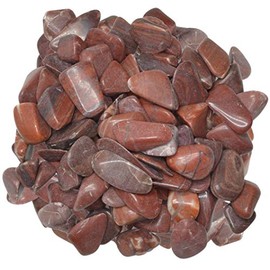 Hypnotic Gems Materials: 3 lbs Red Striped Dolomite Tumbled Stones - Grade 1 - XSmall - 0.5" to 1" Avg. - Bulk Natural Rocks Polished Gemstone Supplies for Wicca, Reiki, Energy Crystal Healing